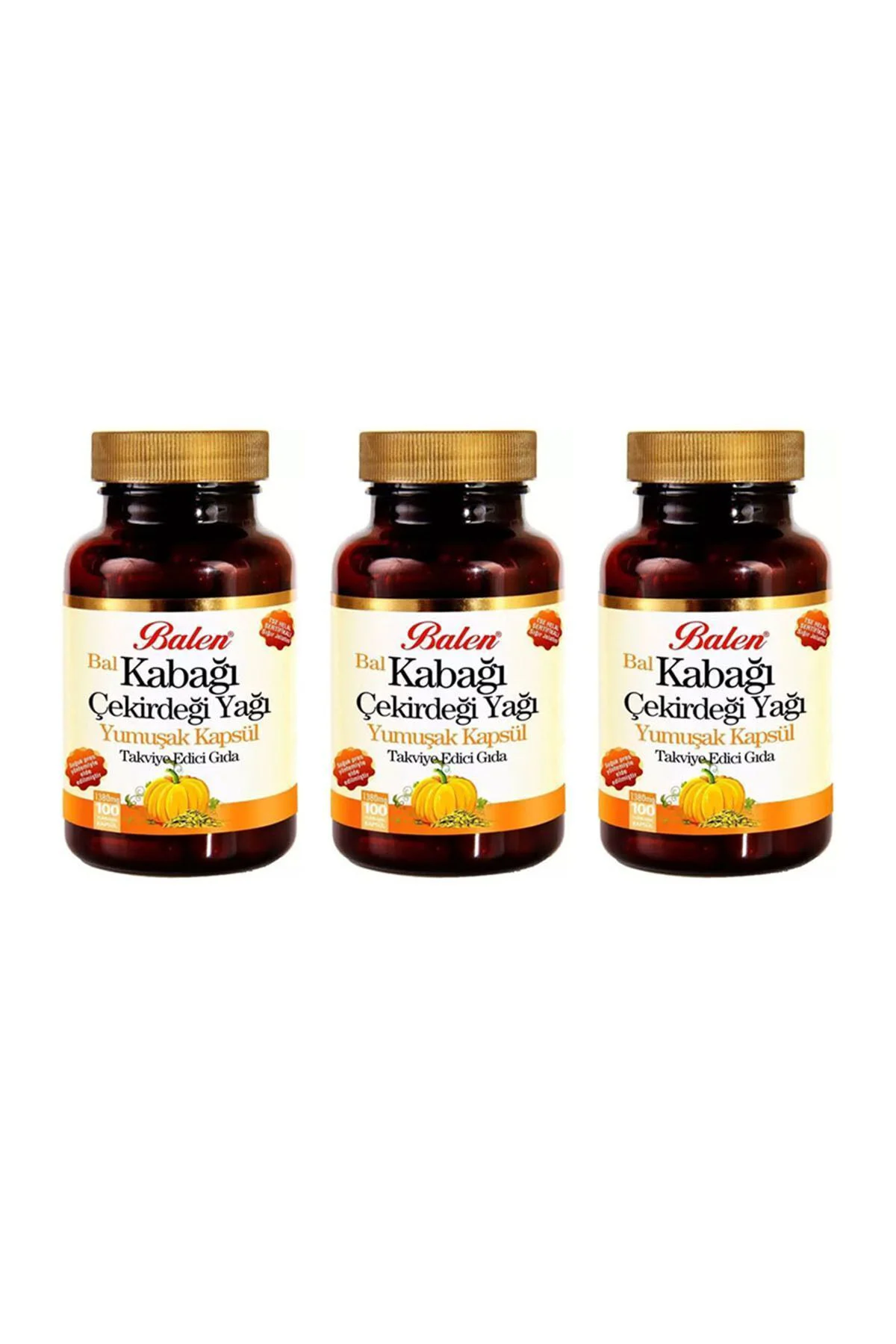Kabak Çekirdeği Yağı Kapsülü 1380 Mg 3x100 Adet Fiyatı, Yorumları ve Özellikleri