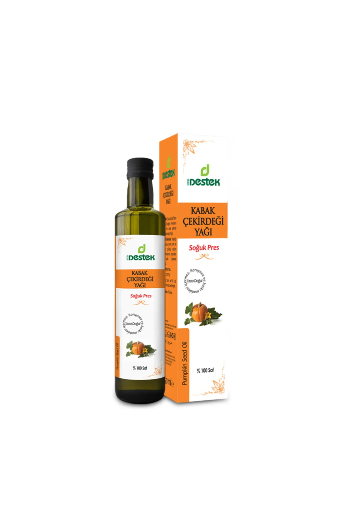 Kabak Çekirdeği Yağı Soğuk Pres 250 ml