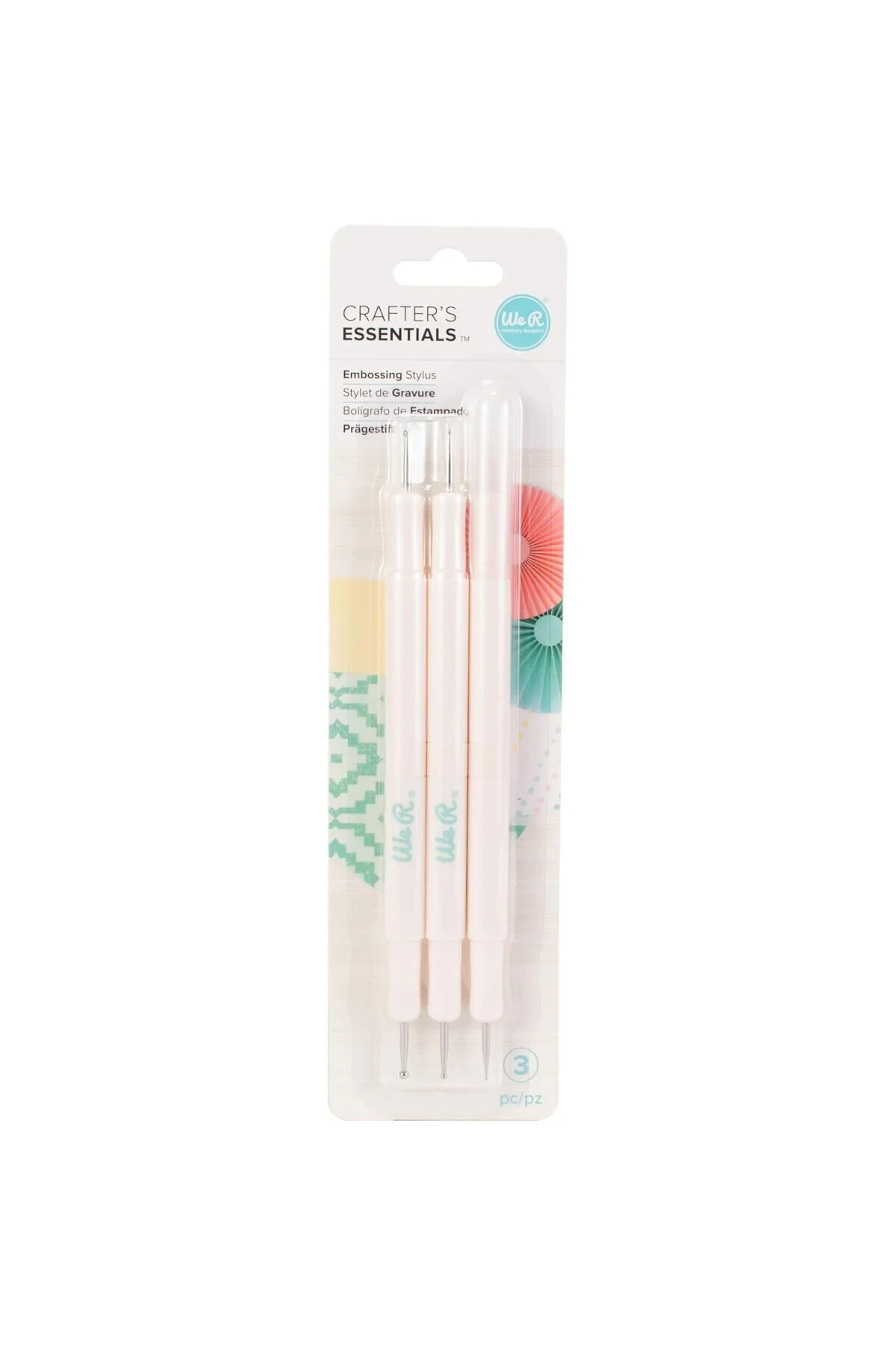Kabartma Stylus seti, çok renkli, tek boy