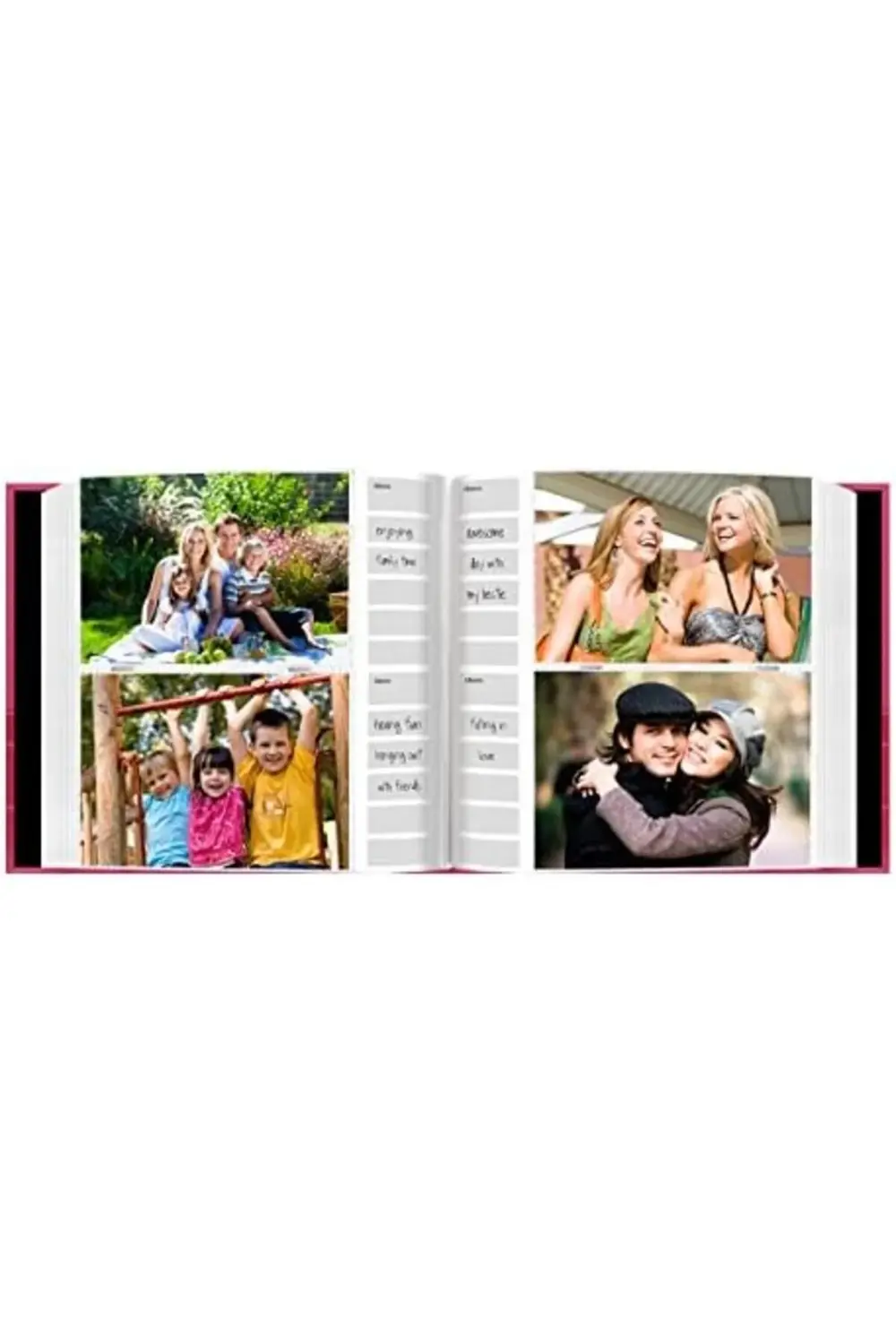 Kabartmalı 2'li Fotoğraf Albümü 10 cm x 15 cm 200 Cep-Pembe Daire