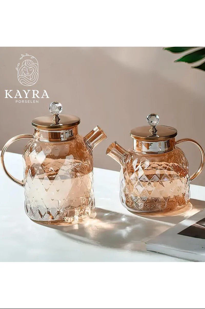 Kabartmalı Borosilikat Cam Demlik 1000ml – Royaleks Serisi Fiyatı, Yorumları ve Özellikleri
