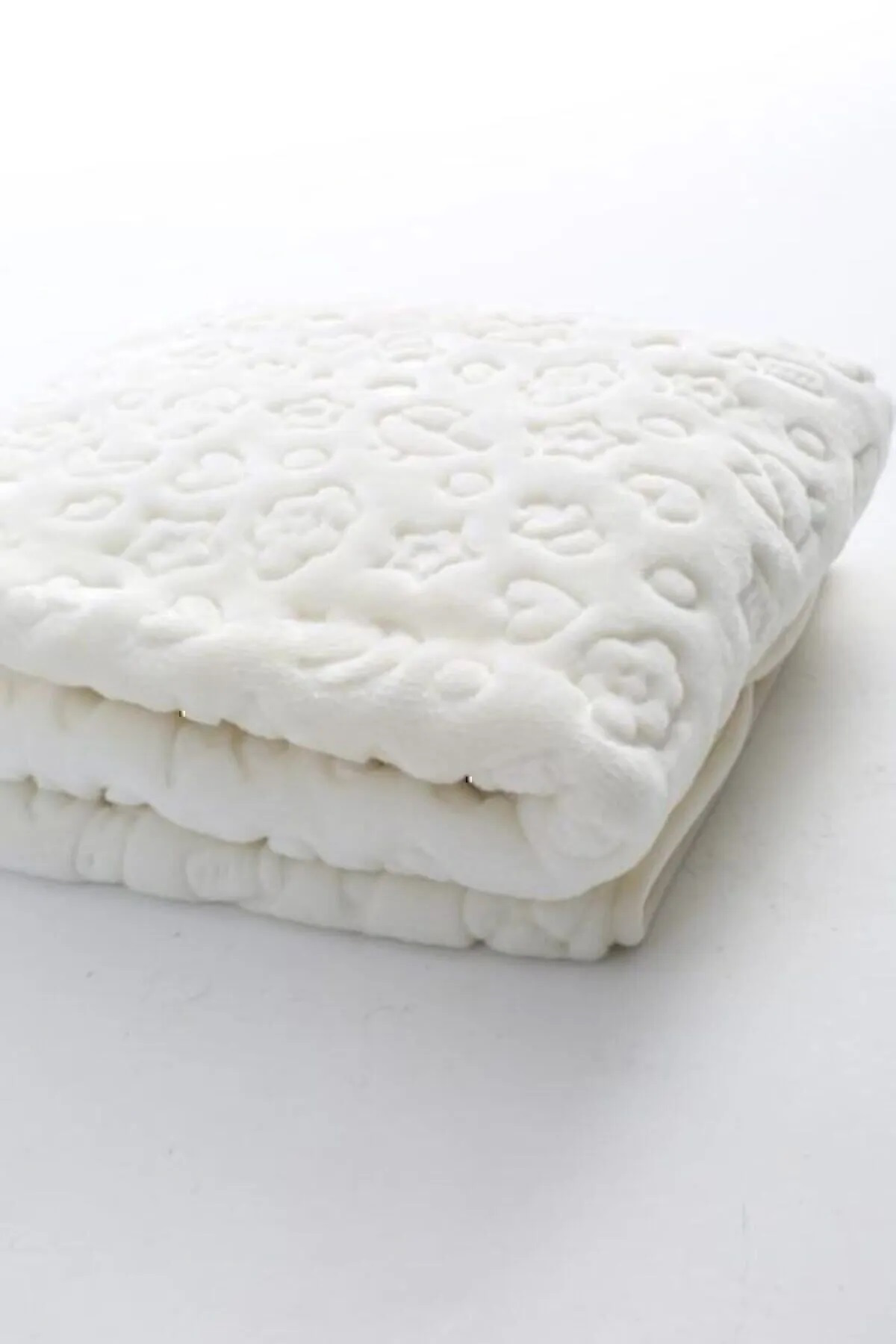 Golden Spring Kabartmalı Peluş Bebek Battaniyesi Ekru Not: (Mevsimlik İncedir)