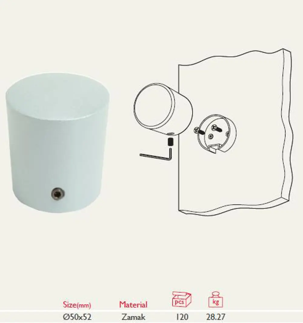 Kabin Kapı Tokmağı 25.658