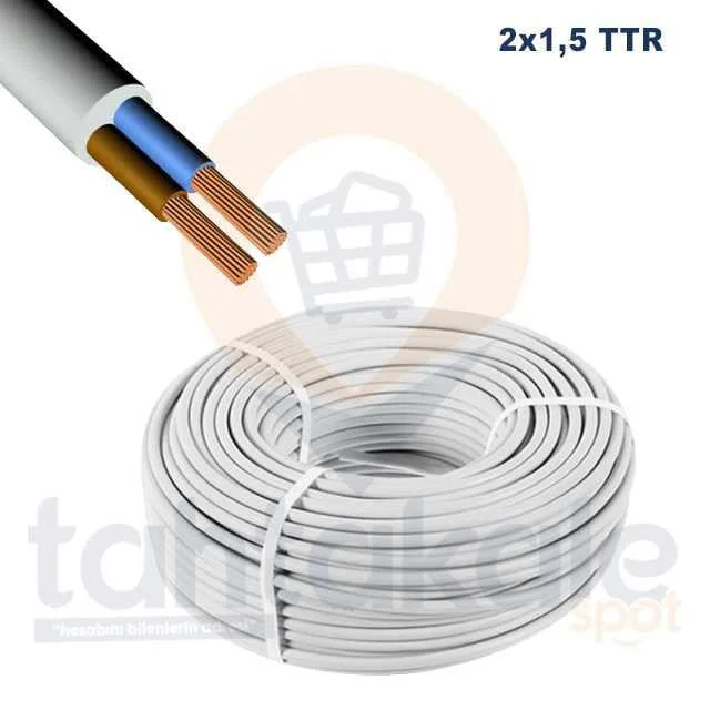 Kablo 2X1,5 TTR - Esnek ve Dayanıklı Elektrik Kablosu Fiyatı, Yorumları ve Özellikleri