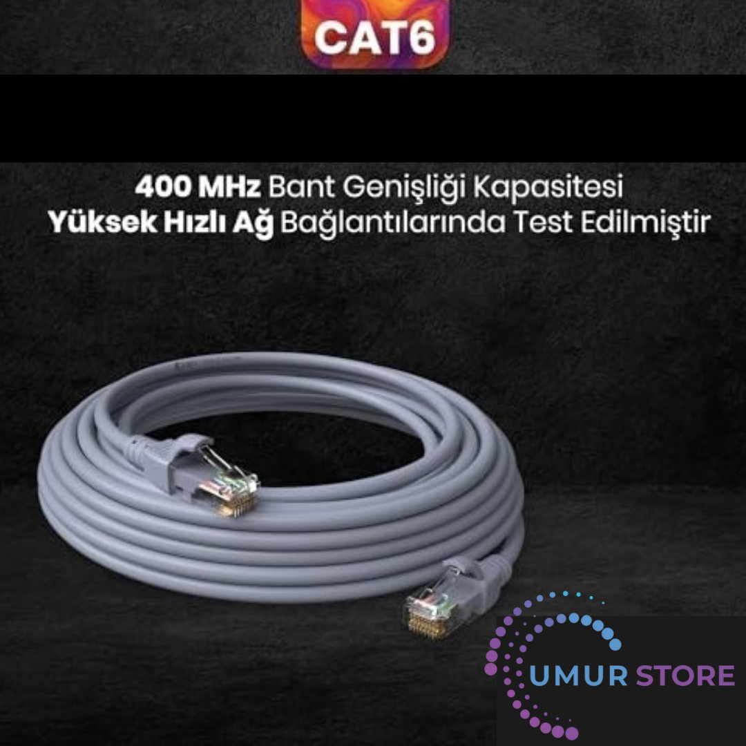 Kablo 5m Cat6 Utp Network-Ağ-Ethernet Patch Kablosu Lszh 24 Awg ( Kablo 5m Cat6 Utp Network-Ağ-Ethernet Patch Kablosu Lszh 24 Awg (
