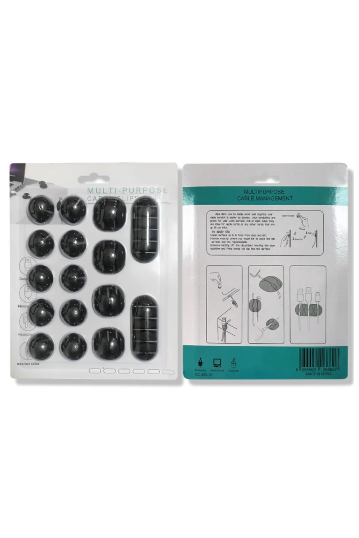 Kablo Düzenleyici Set 16 Parça