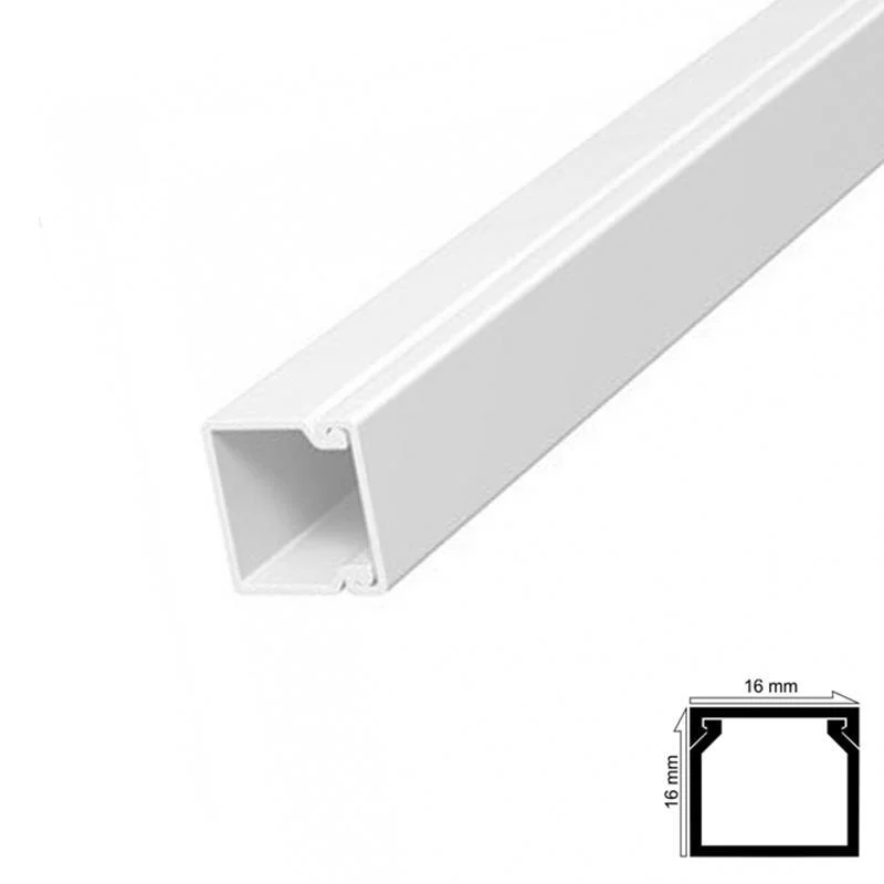 Kablo Kanalı 12x12 mm - 2 Metre 6 Adet | Duvar Kablo Düzenleme