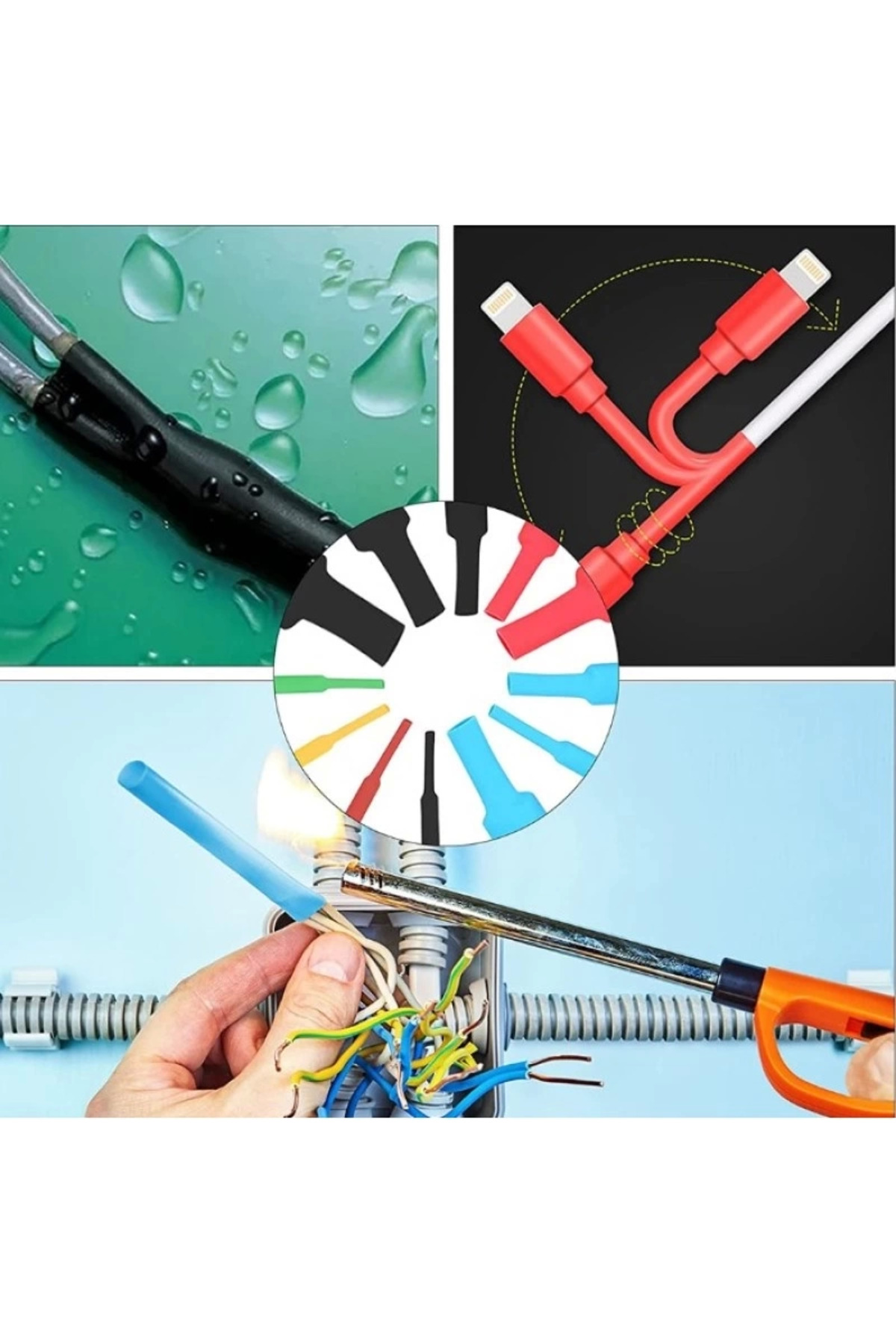 Butik Kablo Koruyucu Makaron Seti 560 Parça Butik Kablo Koruyucu Makaron Seti 560 Parça