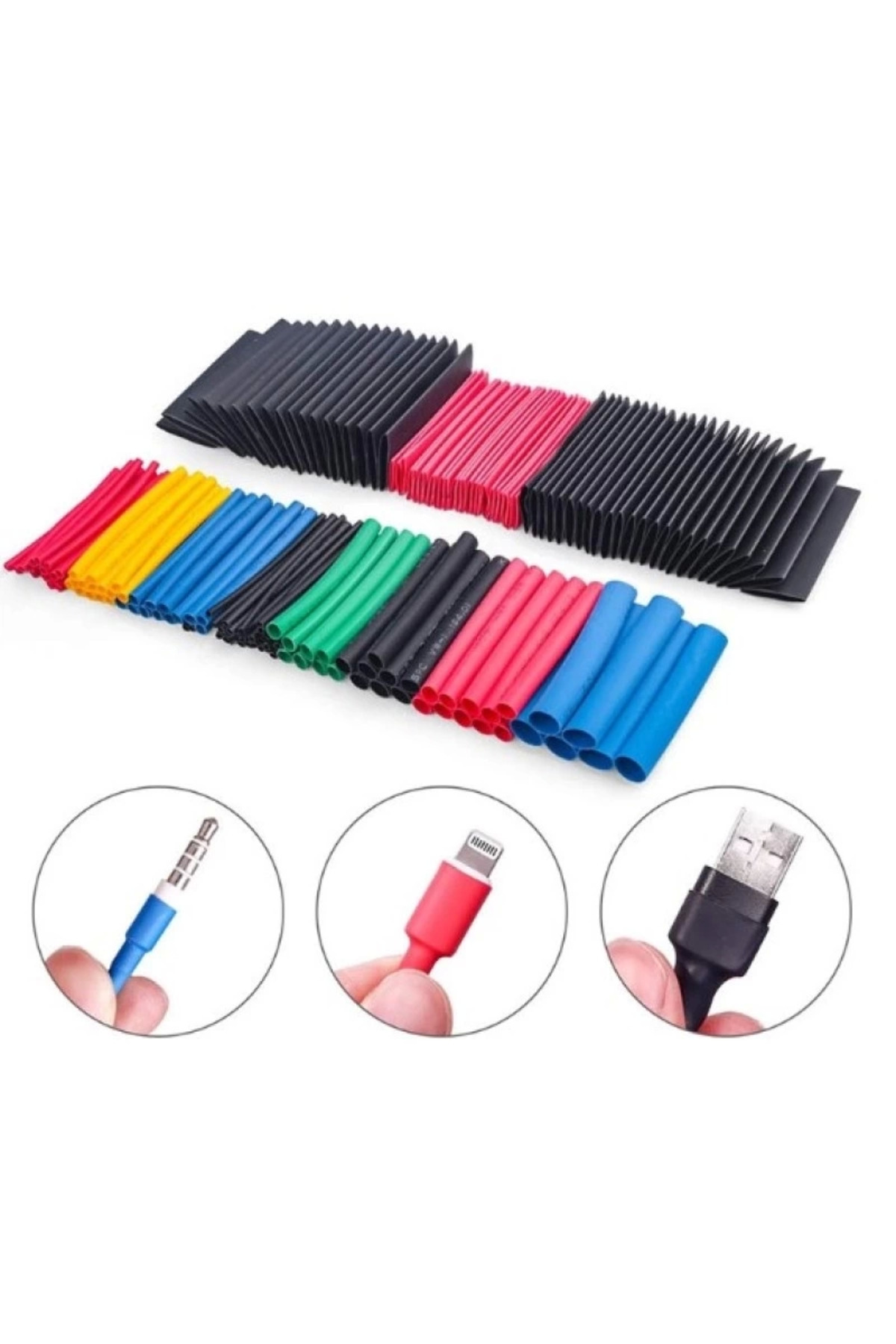 Butik Kablo Koruyucu Makaron Seti 560 Parça Butik Kablo Koruyucu Makaron Seti 560 Parça