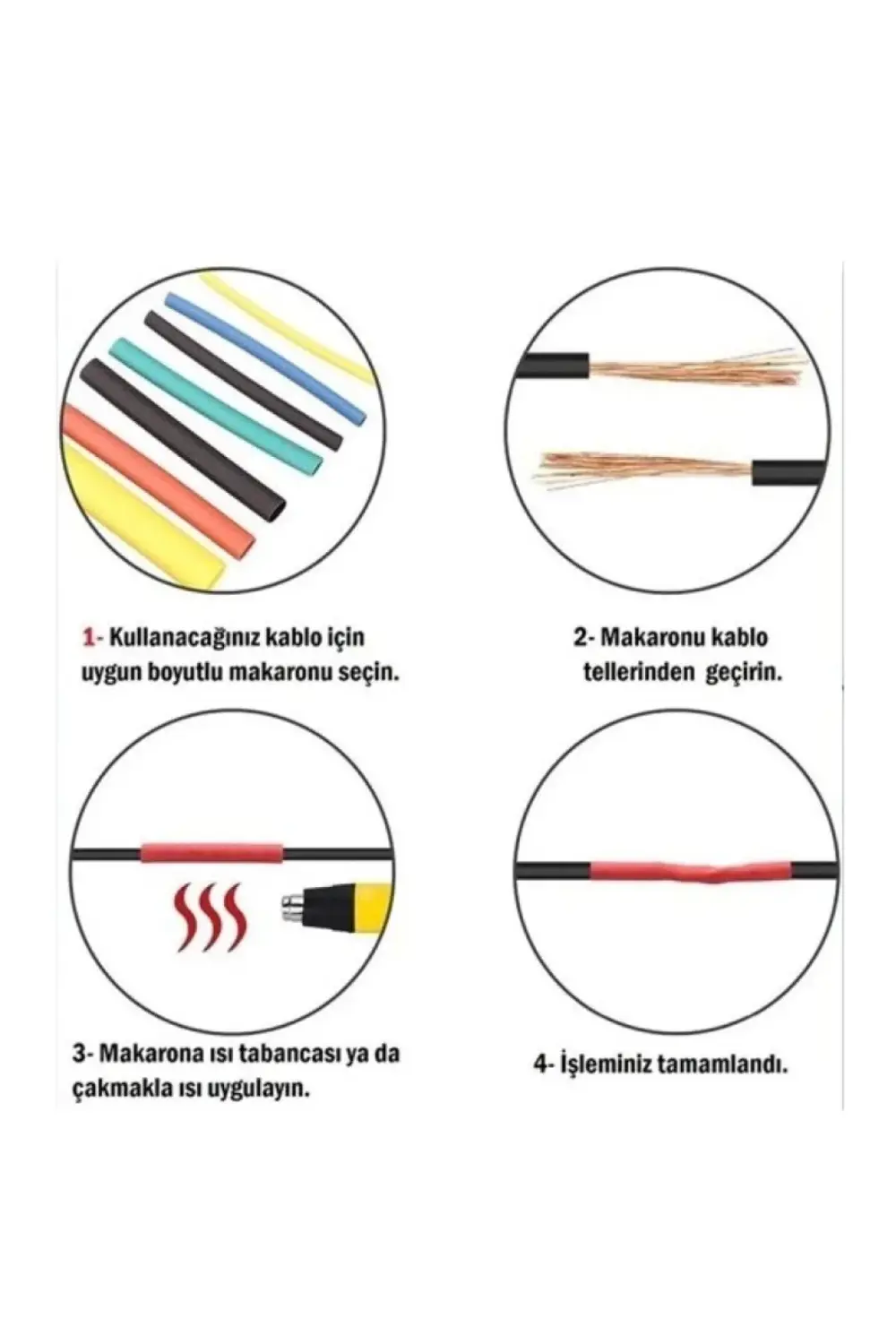 kablo koruyucu makaron s 560 parça