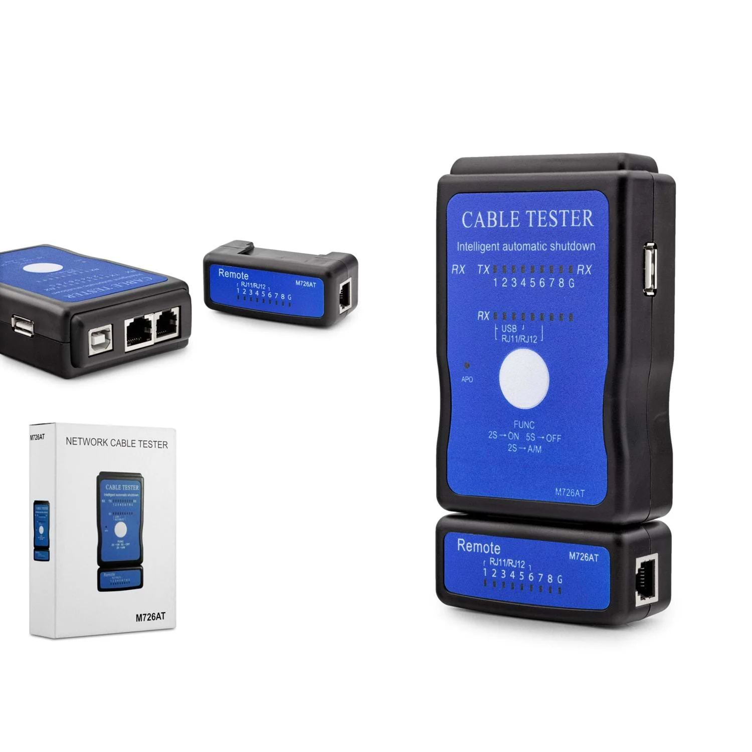 Kablo Test Cihazı Rj11 + Rj45 + Rj12 + Usb HDX6512 Fiyatı, Yorumları ve Özellikleri