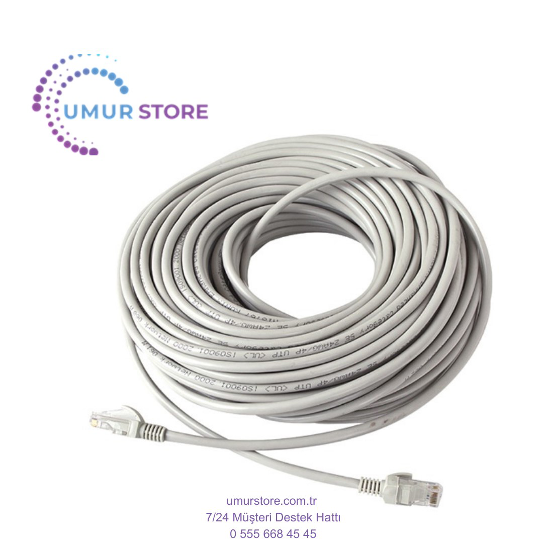 Kablo.cat5 40 Metre Gri