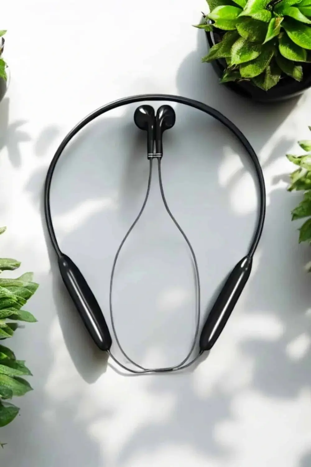 Kablolu Boyun Askılı Dijital Göstergeli Bluetooth Kulaklığı 60 Sa