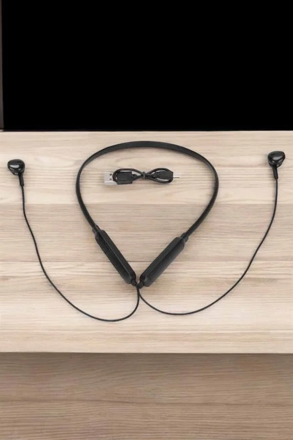 Kablolu Boyun Askılı Dijital Göstergeli Bluetooth Kulaklığı 60 Saat
