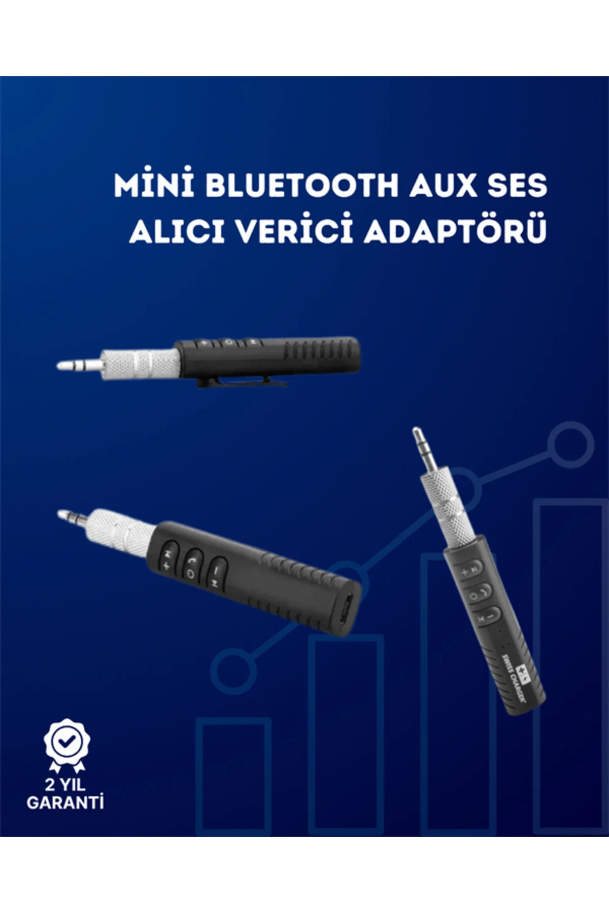 Kablolu Hoparlör ve Kulaklıklar İçin Bluetooth Adaptör | Mini Boy