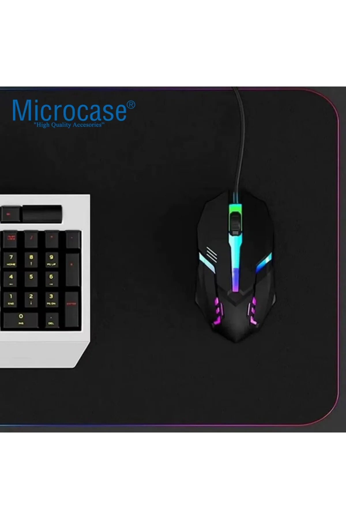 Kablolu Işıklı Gaming Oyuncu Mouse - AL4928 (Beyaz)