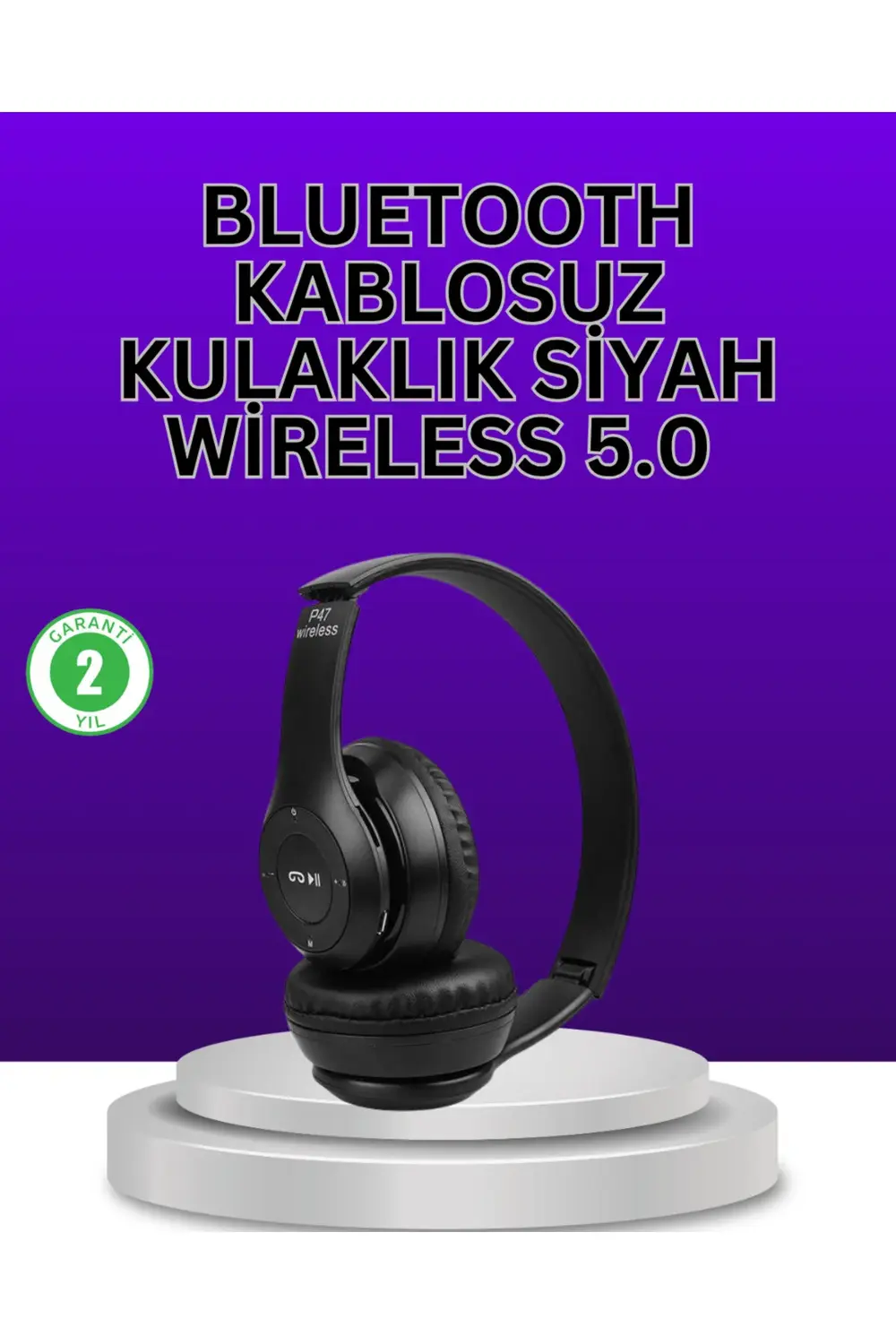 Kablolu & Kablosuz Kullanım Seçeneği Sunan Stereo Bluetooth Kulak