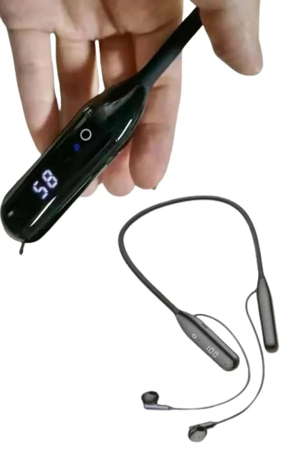 Kablolu Kulak İçi Bluetooth Kulaklık 100 Saat ANC Özellikli Boyun