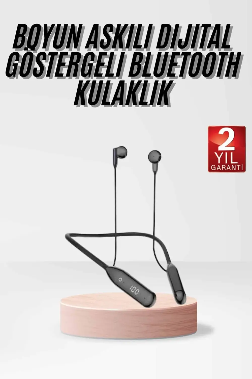 Kablolu Kulak İçi Bluetooth Kulaklık 100 Saat ANC Özellikli Boyun