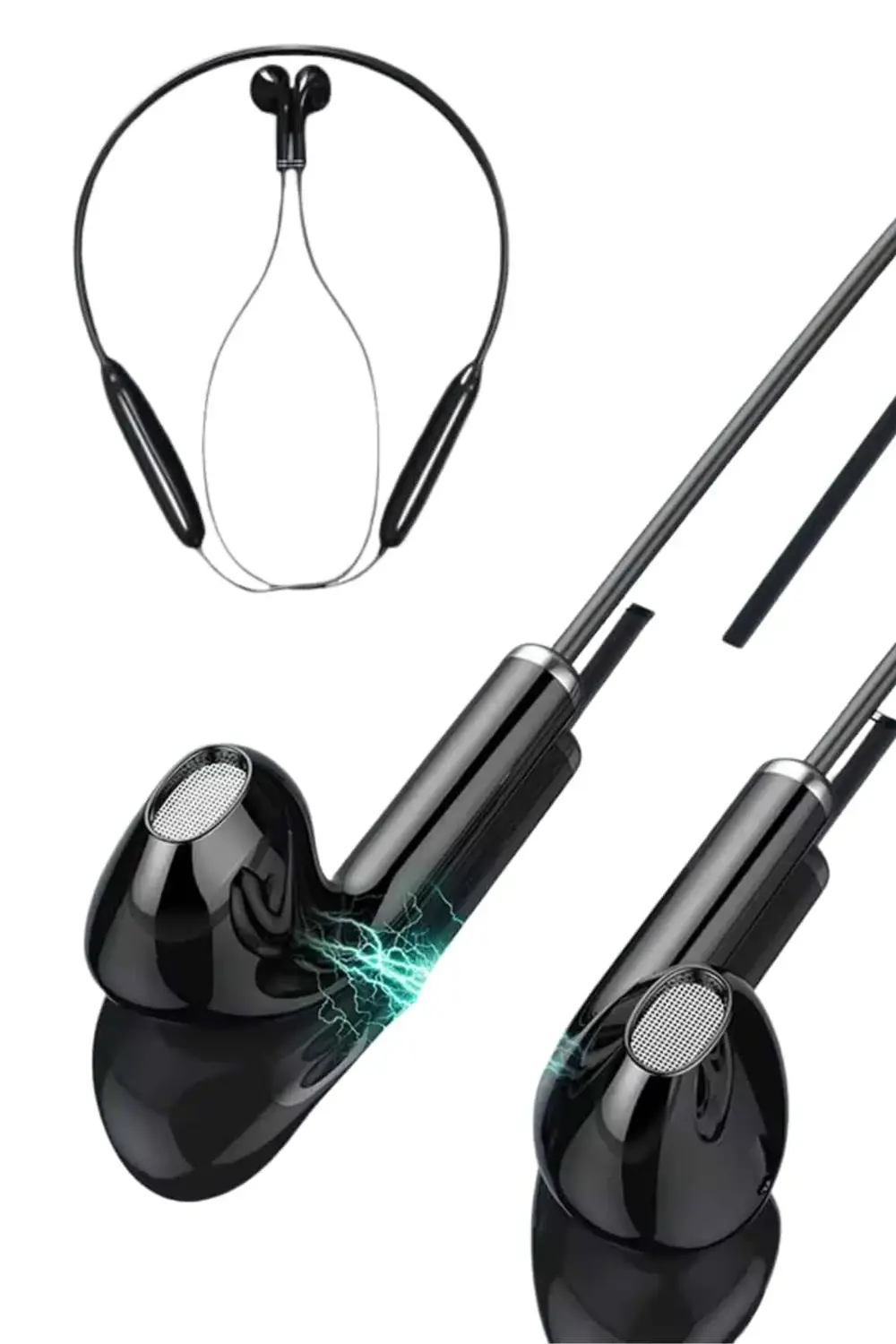 Kablolu Kulak İçi Bluetooth Kulaklık 100 Saat ANC Özellikli Boyun