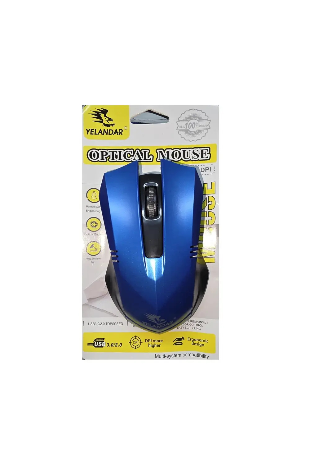 Kablolu Optik Bilgisayar Faresi - 3 Tuşlu, (JA-312) - Kablolu Mou