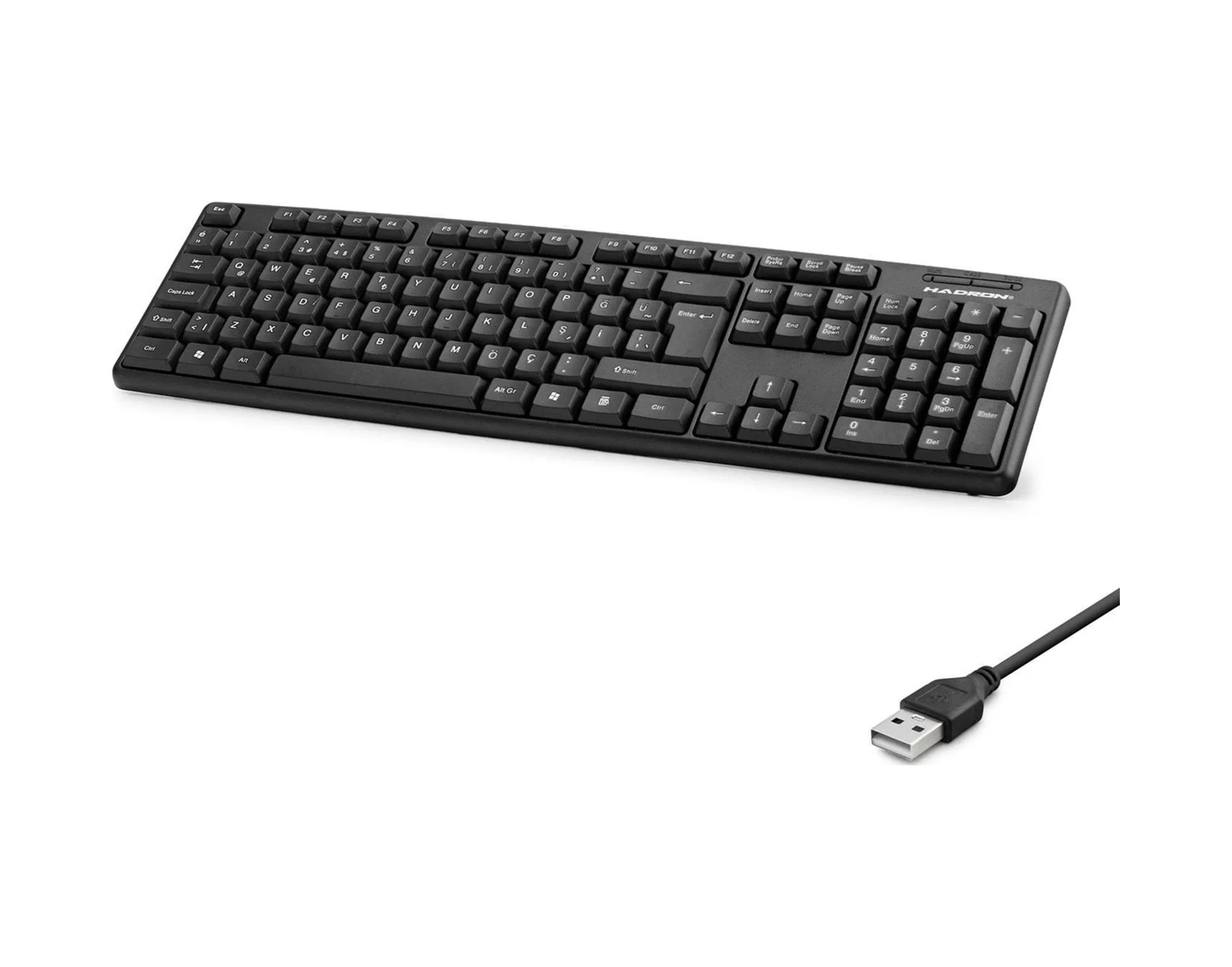Kablolu Standart Klavye Q Siyah Hdx2603