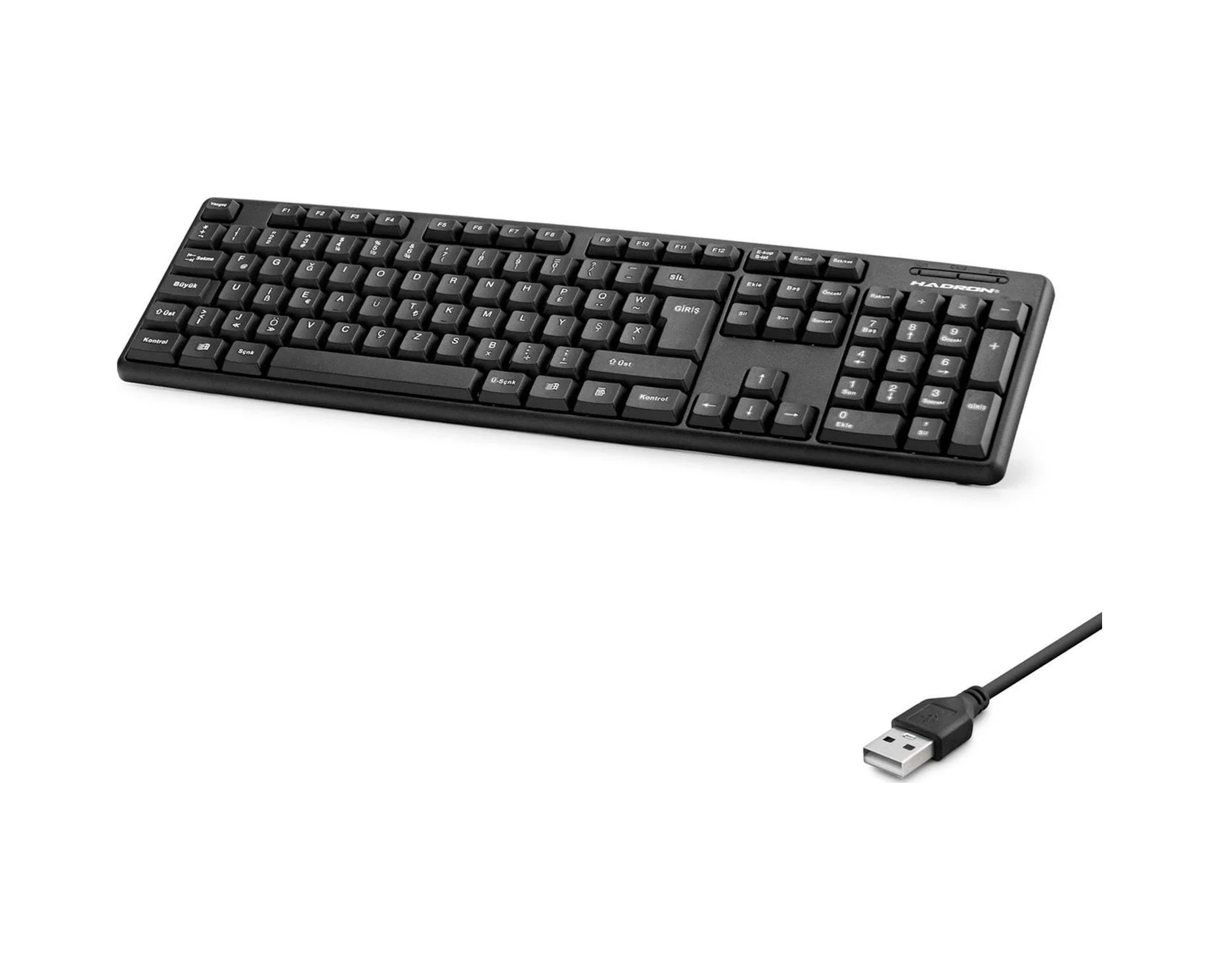 Kablolu Standart Klavye F Siyah Hdx2601