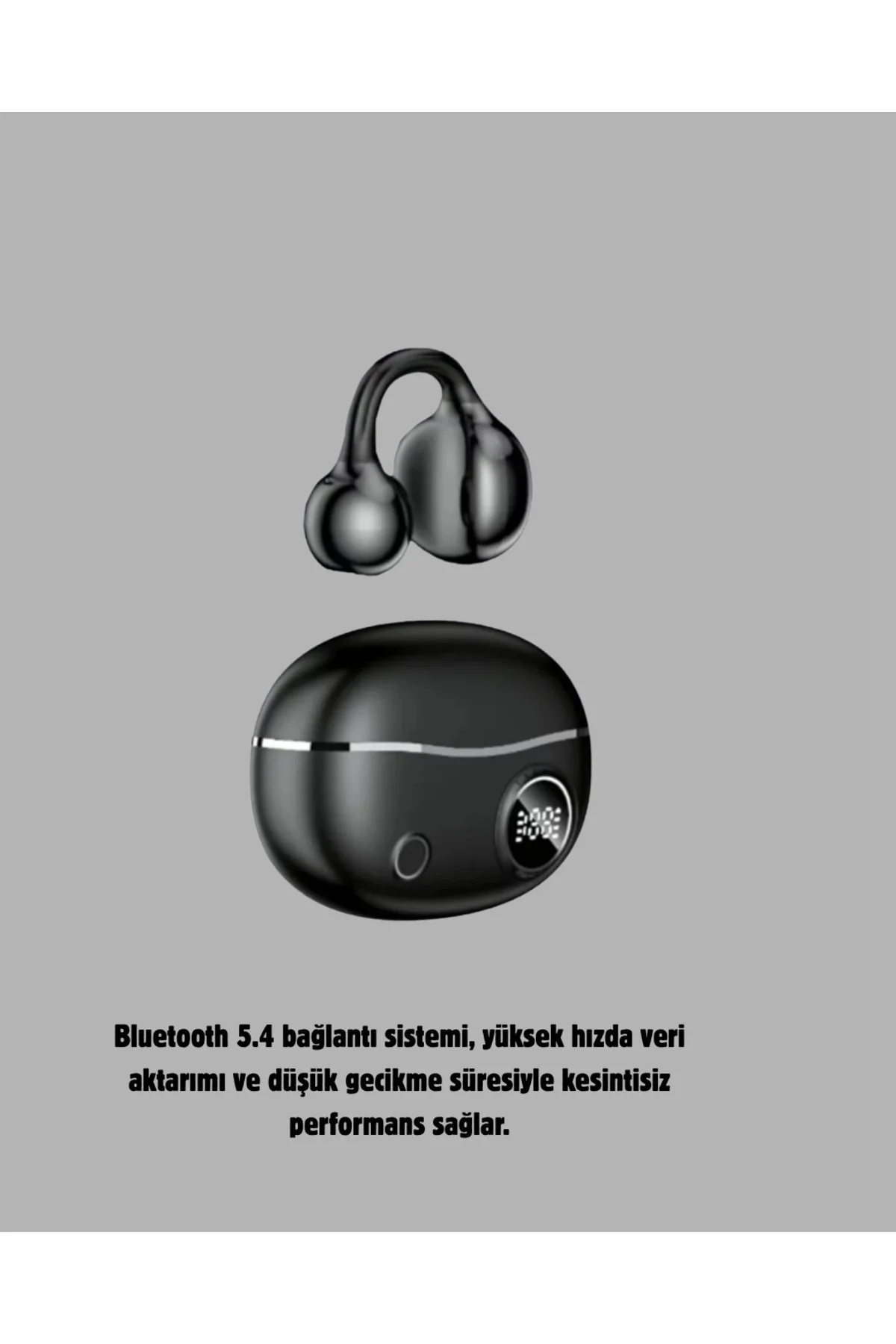 Kablosuz Açık Kulak Kulaklık Bluetooth 5.4 Type-C Hızlı Şarj 30 S