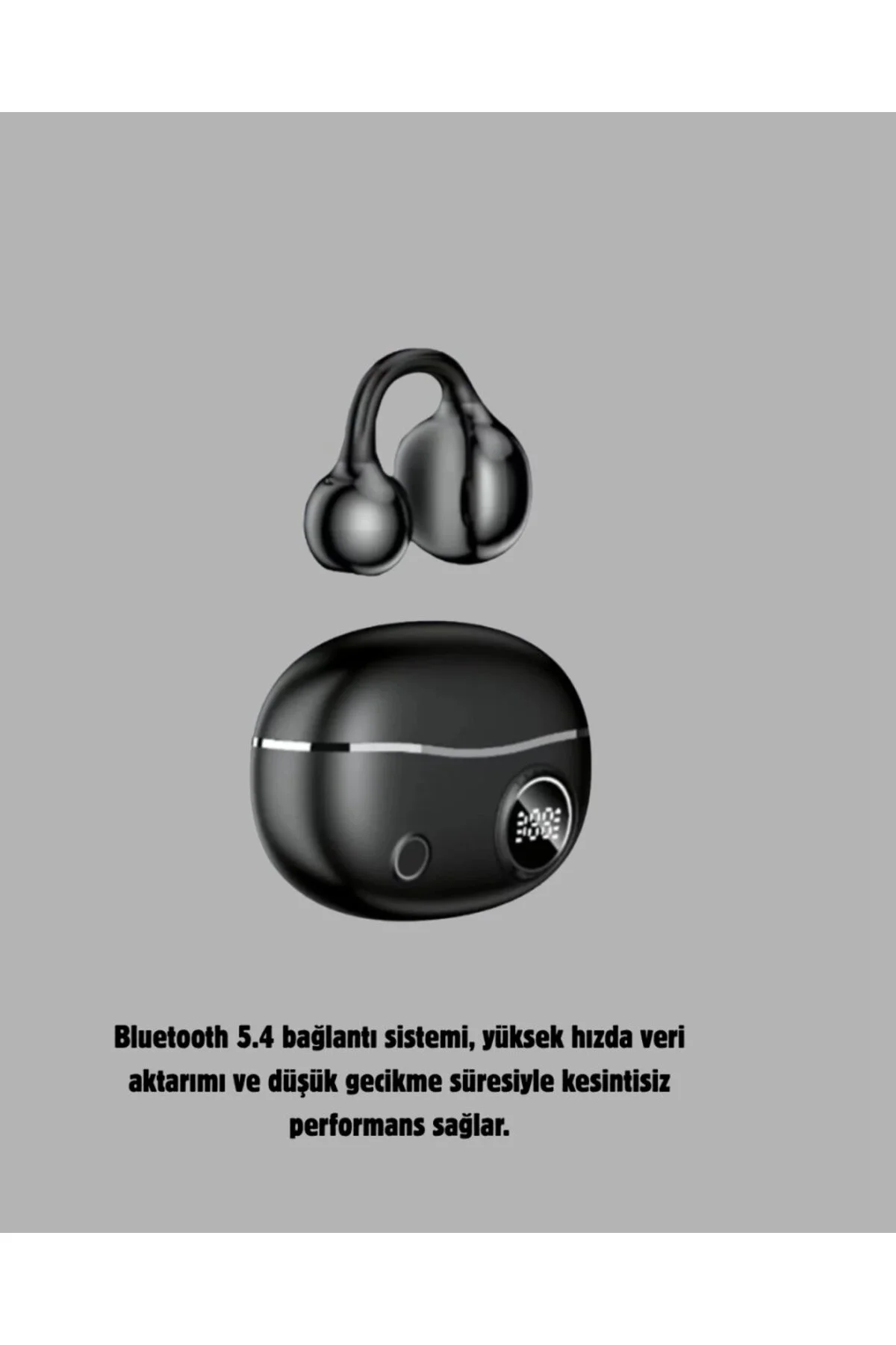 Kablosuz Açık Kulak Kulaklık Bluetooth 5.4 Type-C Hızlı Şarj 30 S