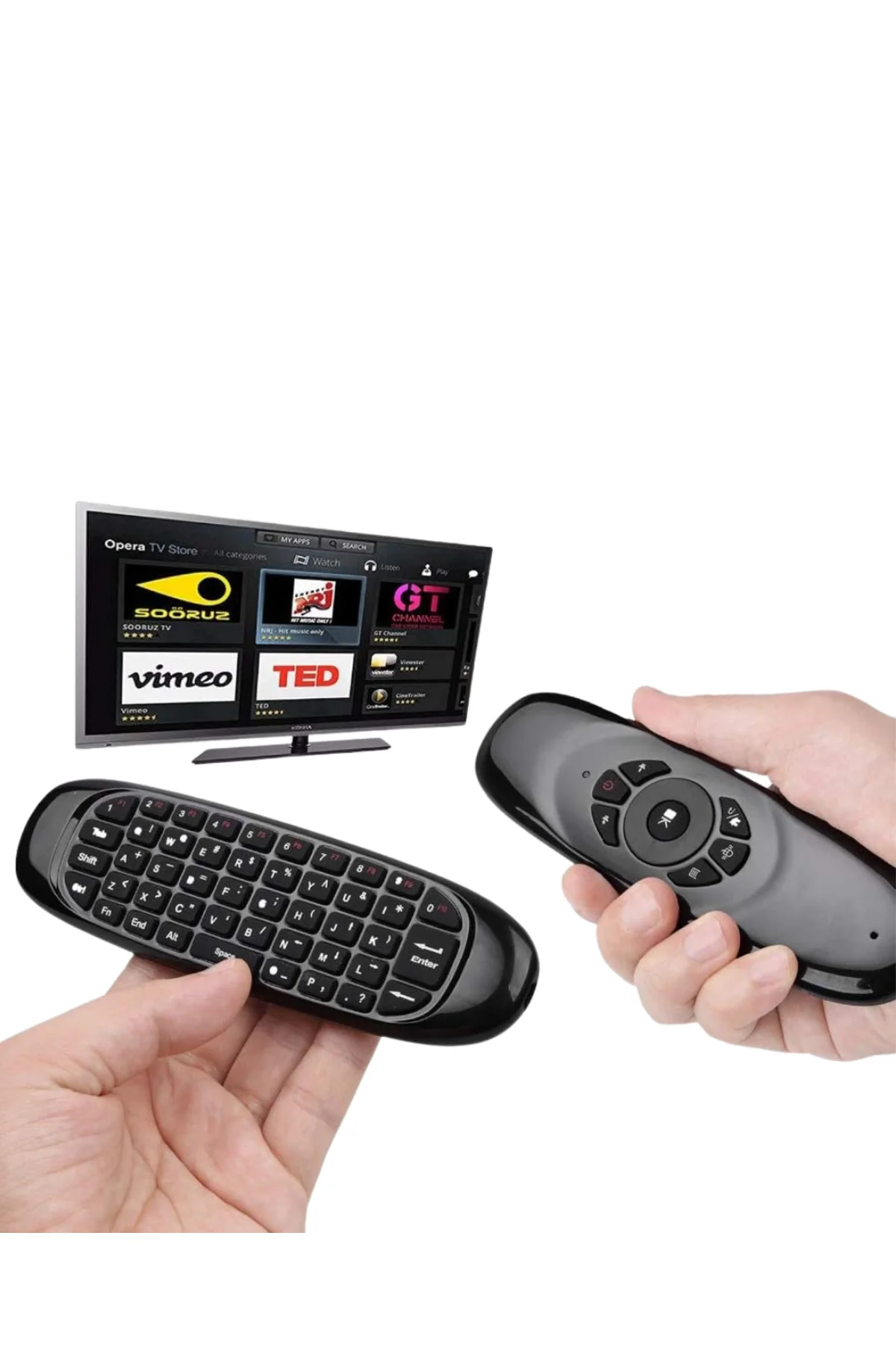 Kablosuz Air Mouse Mini Klavye Çok Fonksiyonlu