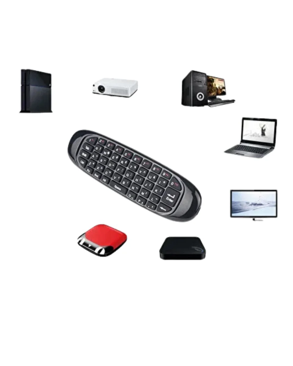 Kablosuz Air Mouse Mini Klavye - 360 Derece Yönlü Kontrol ve Ergonomik Tasarım
