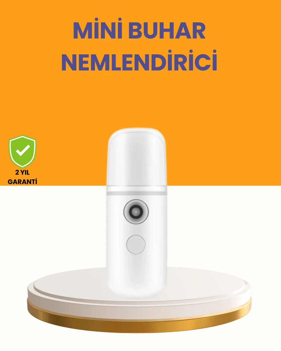 Kablosuz Akıllı Pro Buhar Nemlendirici – Şarjlı Mini Cilt ve Ortam Nemlendirici