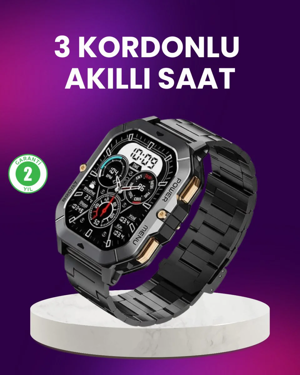 Kablosuz Akıllı Saat: Spor Takibi ve Bildirimler İçin 10 Günlük Pil Ömrü