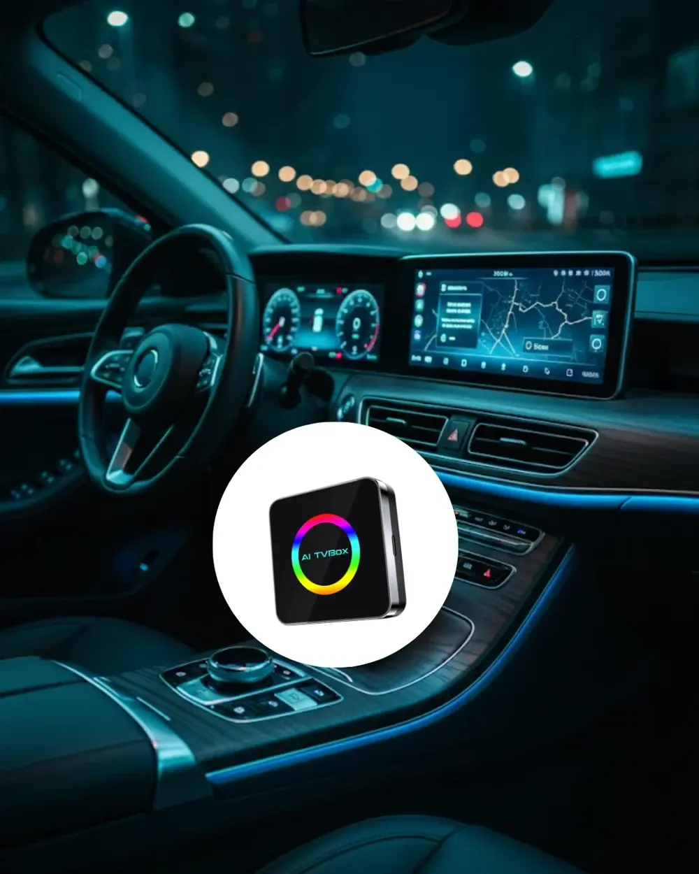 Kablosuz Android Auto CarPlay Destekli Araç Multimedya Adaptörü