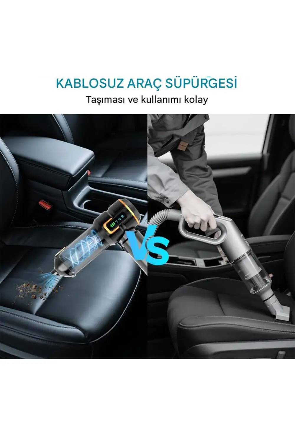 Kablosuz Araç İçi Süpürge 20.000PA Basınçlı Üfleme ve Çekme Süpür