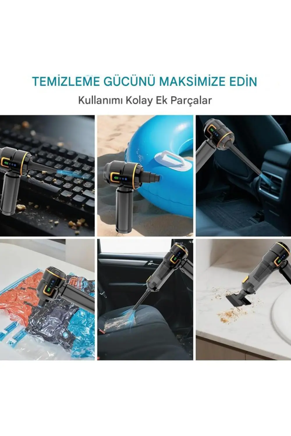 Kablosuz Araç İçi Süpürge 20.000PA Basınçlı Üfleme ve Çekme Süpür Kablosuz Araç İçi Süpürge 20.000PA Basınçlı Üfleme ve Çekme Süpür