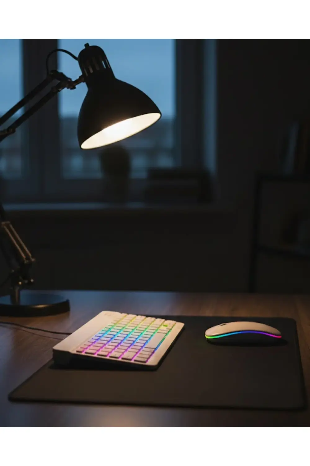 Kablosuz Aydınlatmalı Klavye Mouse Seti Türkçe Q Tuş Dizilimi