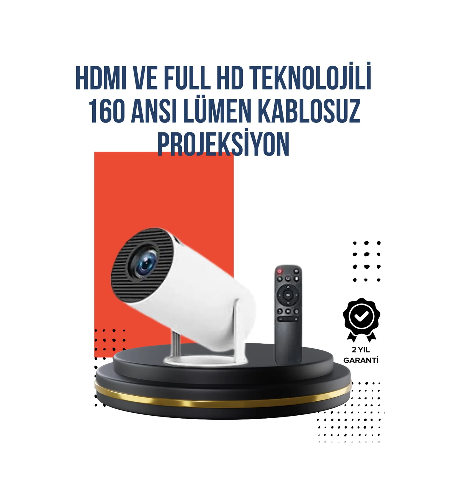 Kablosuz Bağlantılı Ultra Pro Projeksiyon - Lisinya