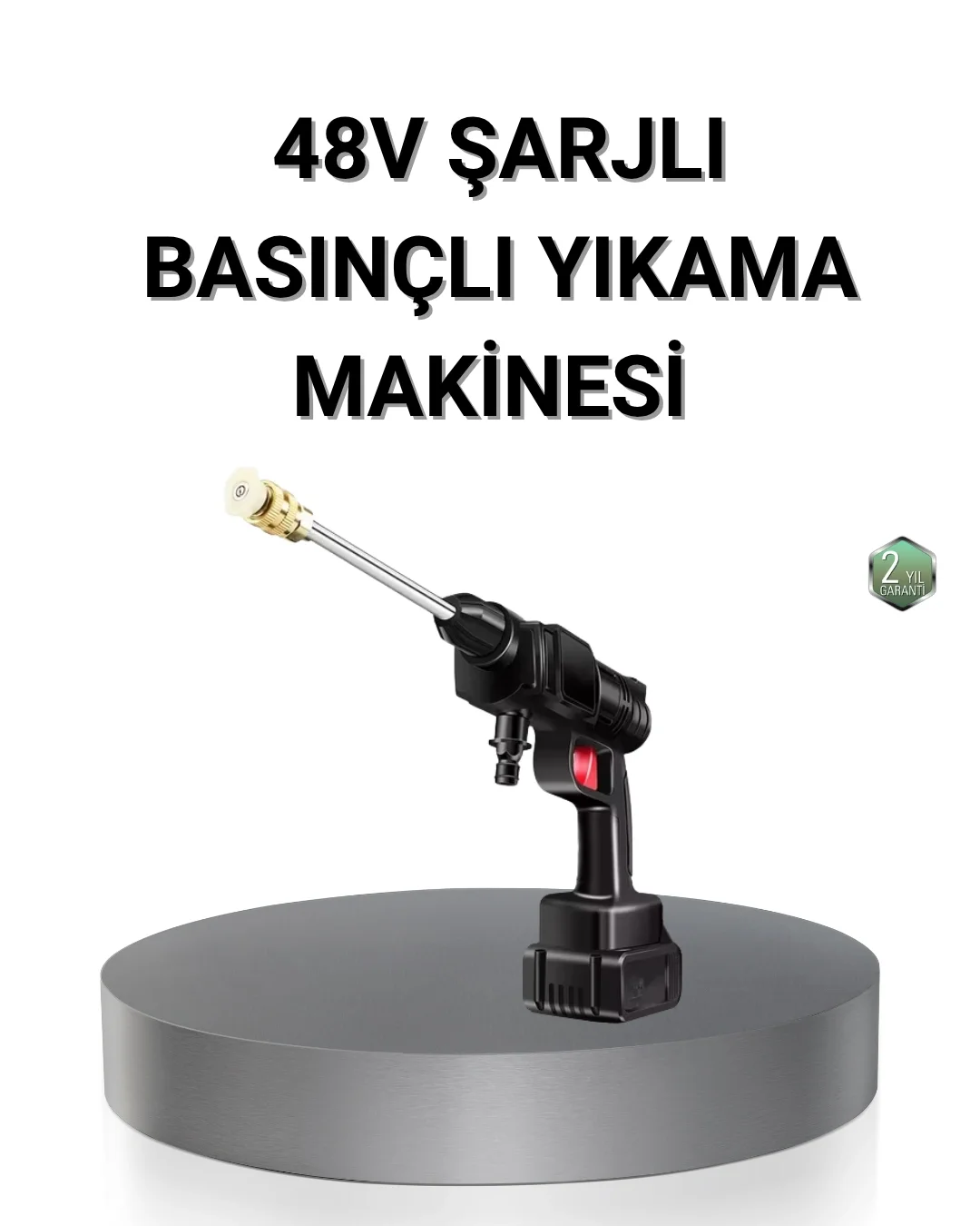 Kablosuz Basınçlı Yıkama Makinesi – 48V Güçlü Motor, 2 Pil ve Köpük Hazneli Kablosuz Basınçlı Yıkama Makinesi – 48V Güçlü Motor, 2 Pil ve Köpük Hazneli