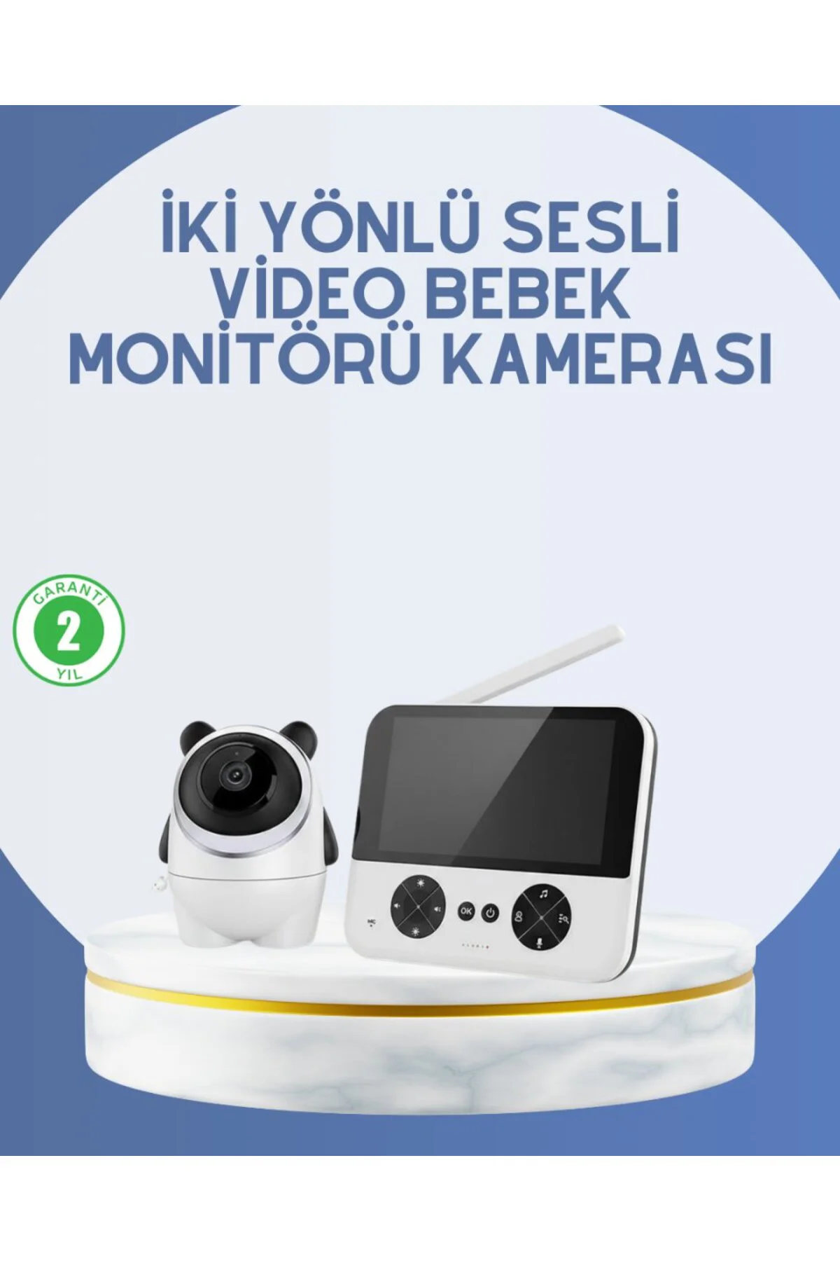 Kablosuz Bebek Monitörü 720P Görüntü ve Geniş Ekran