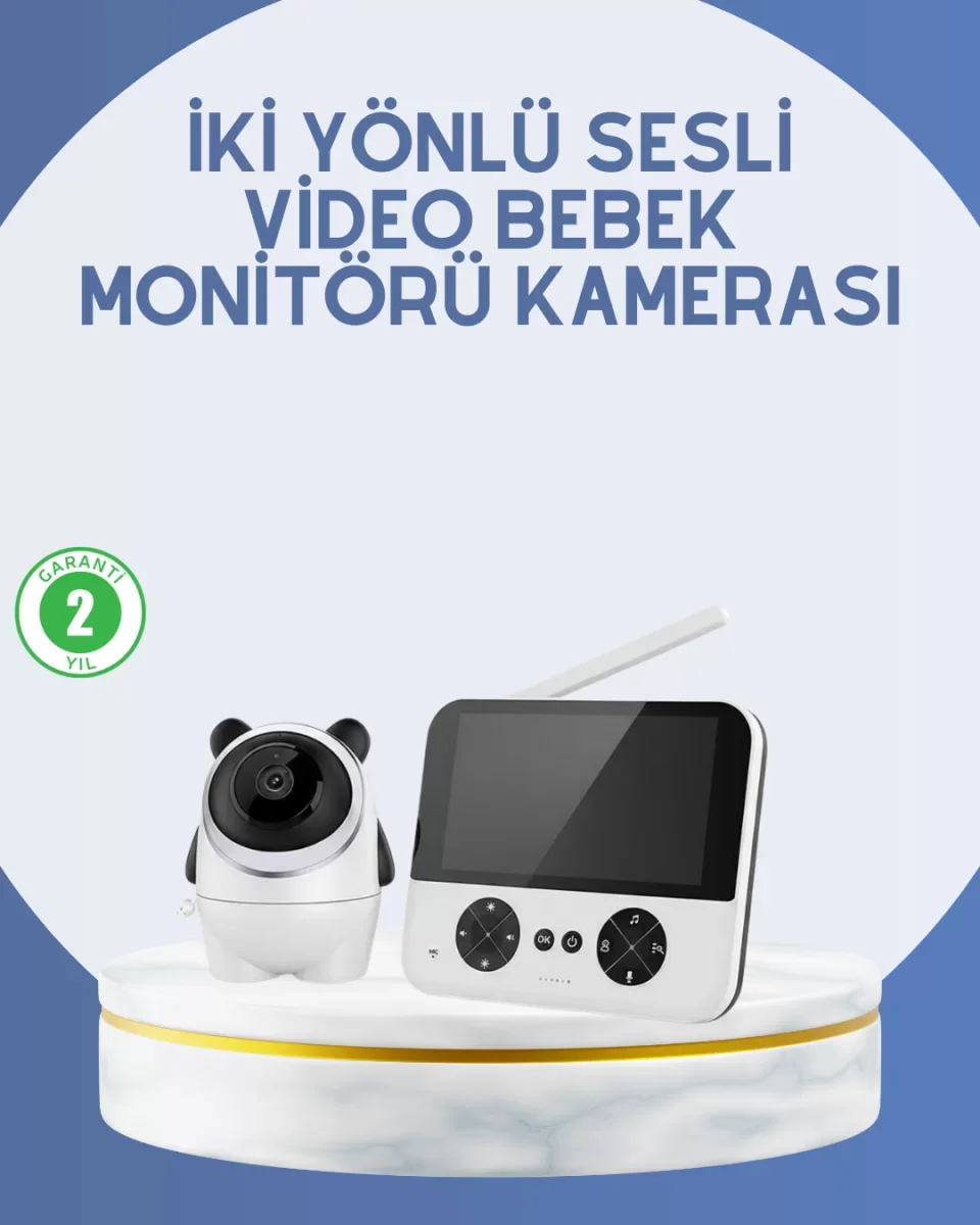 Kablosuz Bebek Monitörü 720P Görüntü ve Geniş Ekran - Lisinya