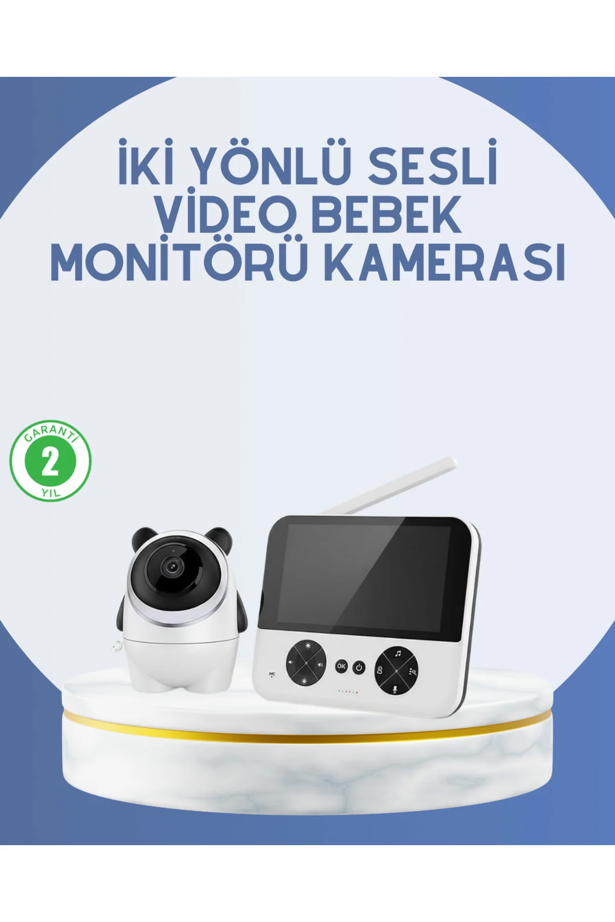 Kablosuz Bebek Monitörü 720P Görüntü ve Geniş Ekran