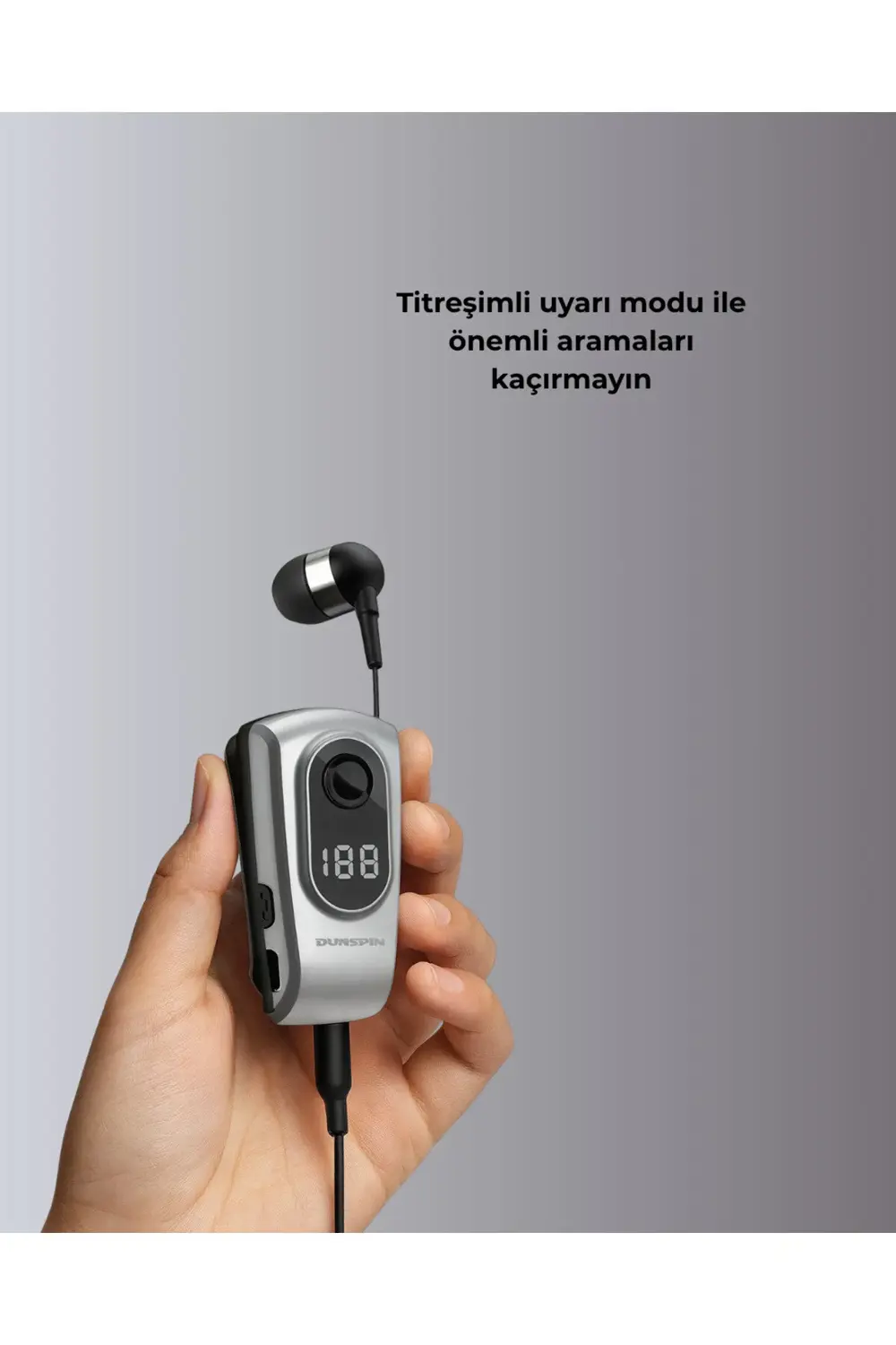 Kablosuz Bluetooth 5.2 Kulaklık – Titreşimli Uyarı ve Uzun Pil Öm