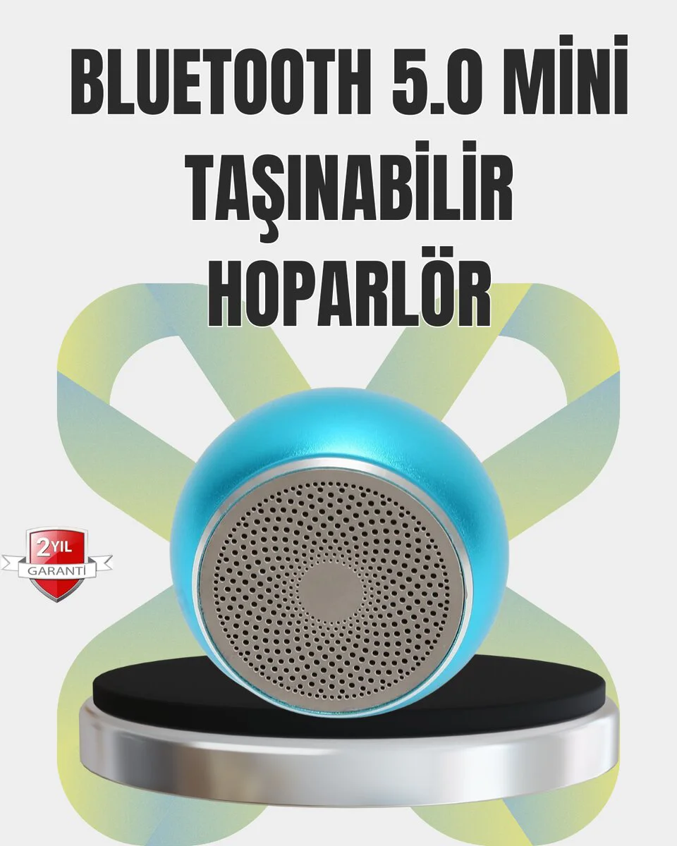 Kablosuz Bluetooth 5.0 Hoparlör - Kompakt ve Güçlü Ses | Taşınabilir Müzik Çözümü