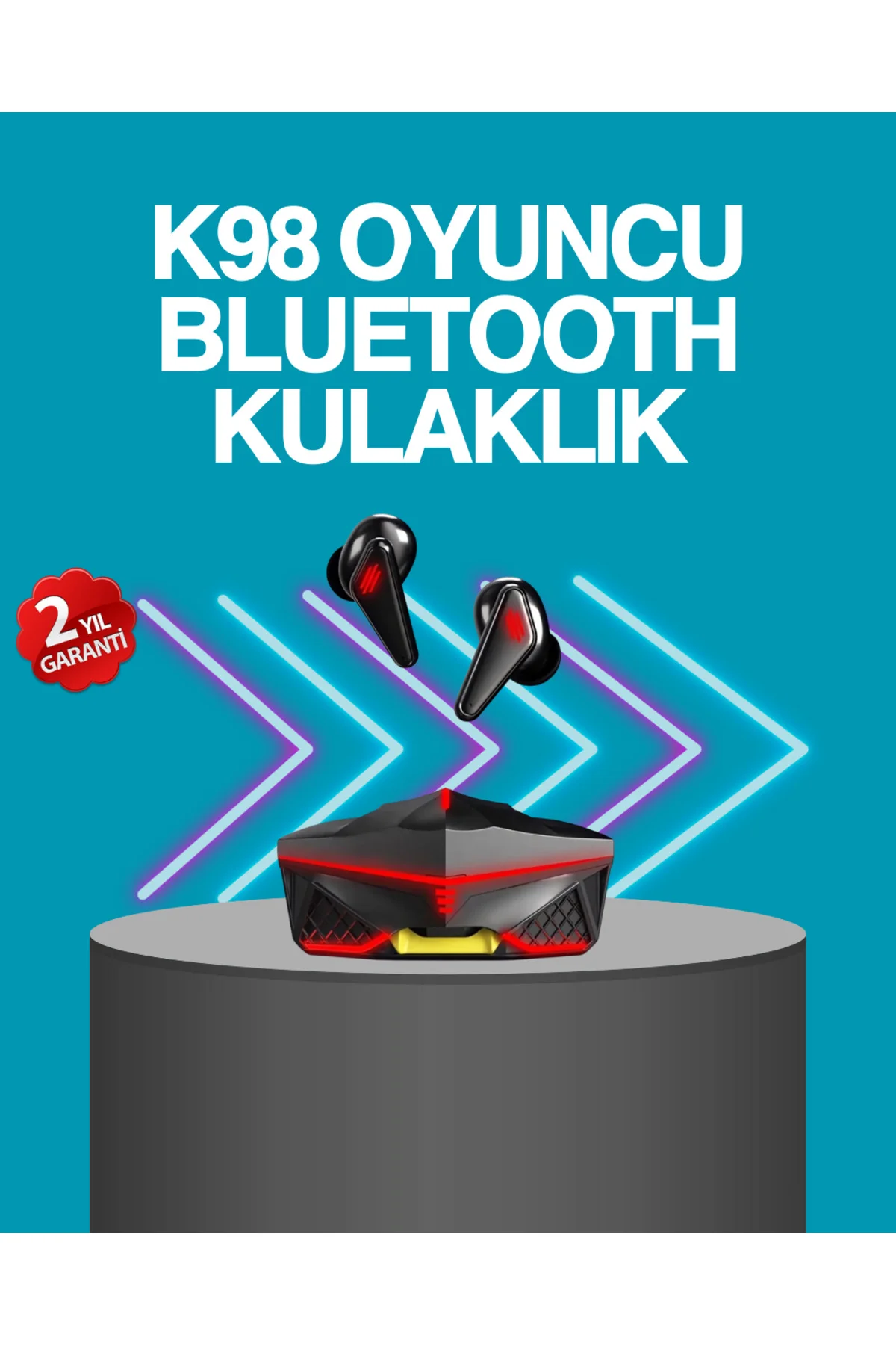 Kablosuz Bluetooth 5.0 Metal Kasa Gaming Kulaklık
