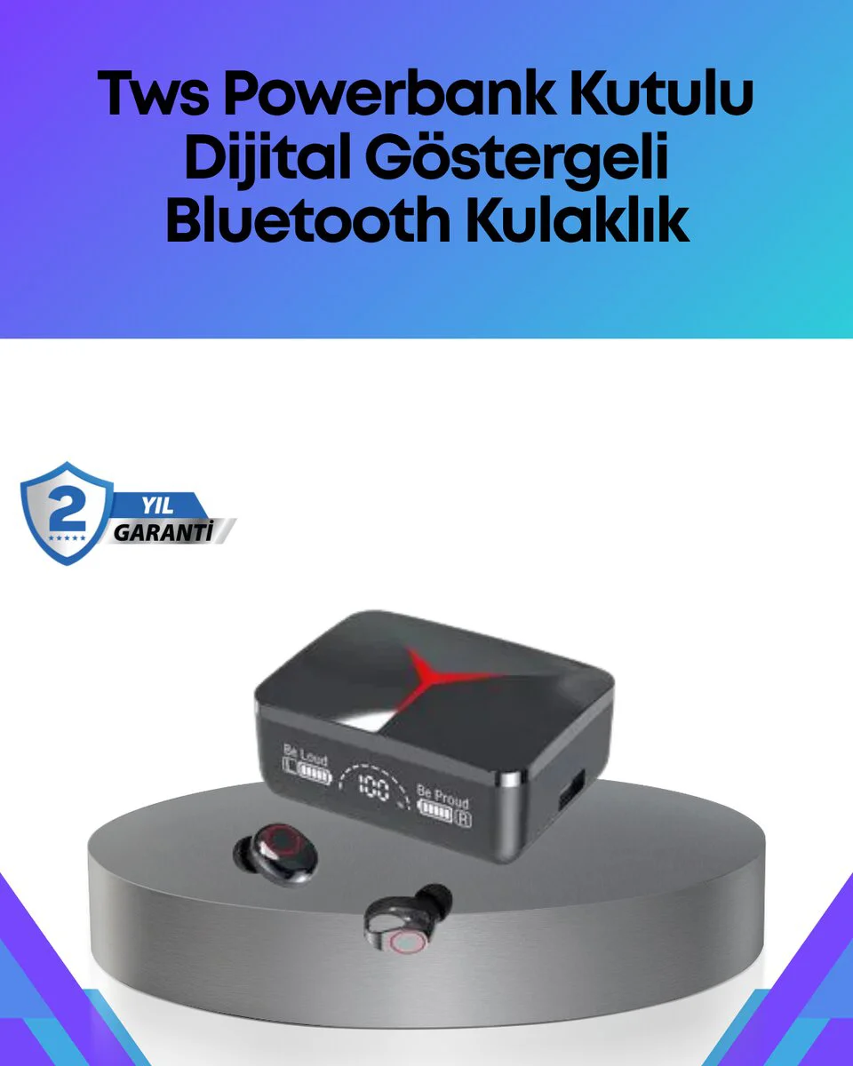 Kablosuz Bluetooth 5.3 Kulaklık – Uzun Pil Ömürlü, Su Geçirmez ve Spor İçin Mükemmel Konfor