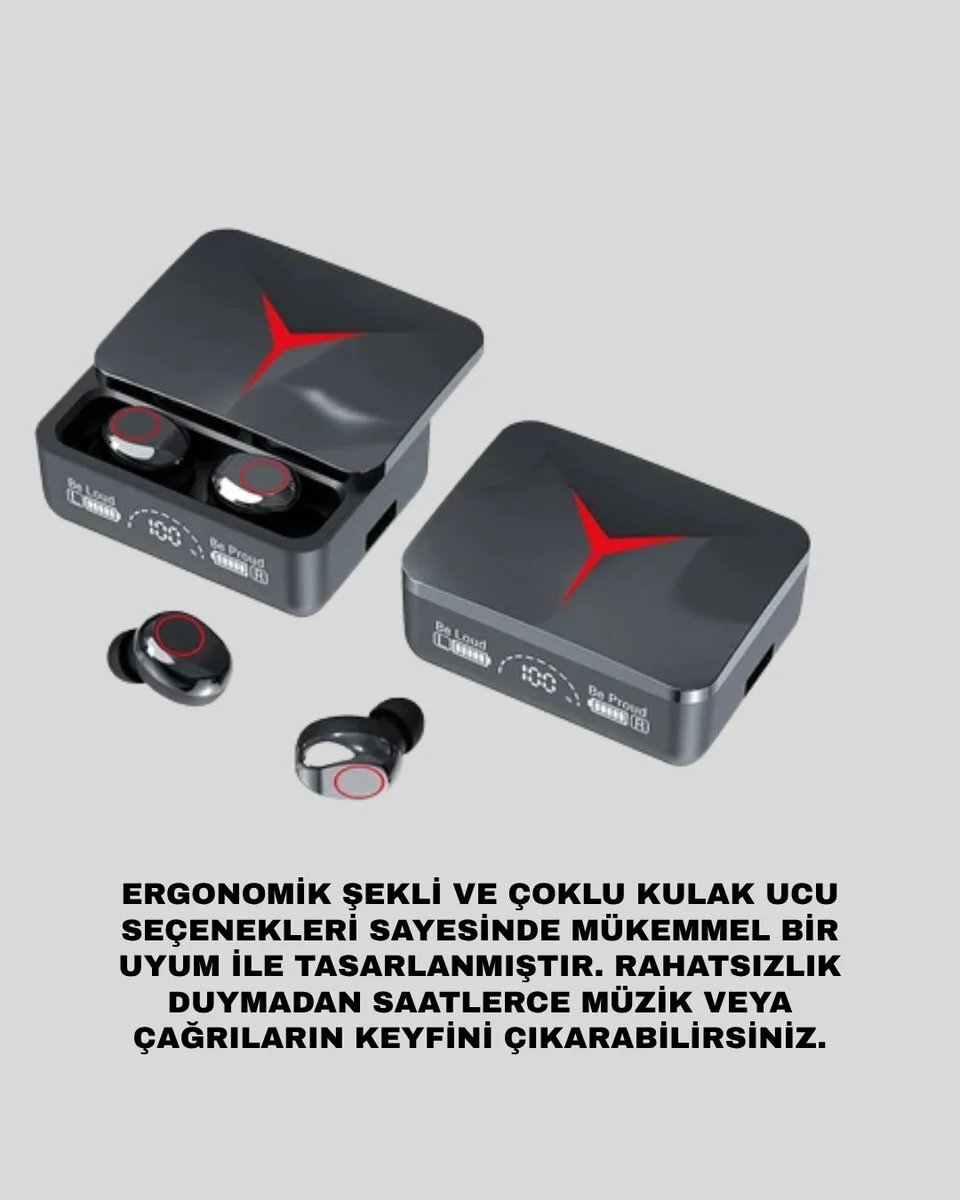 Kablosuz Bluetooth 5.3 Kulaklık – Uzun Pil Ömürlü, Su Geçirmez ve Spor İçin Mükemmel Konfor