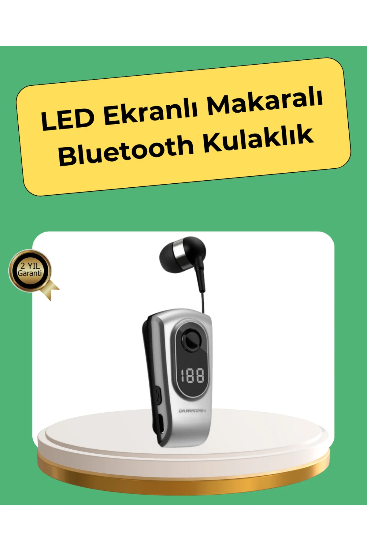 Kablosuz Bluetooth 5.2 Kulaklık – Titreşimli Uyarı ve Uzun Pil Ömrü