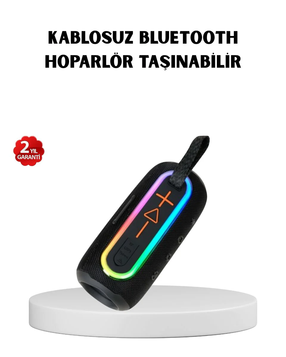 Kablosuz Bluetooth 5.1 Hoparlör: Güçlü Bas ve 10 Metre Menzil