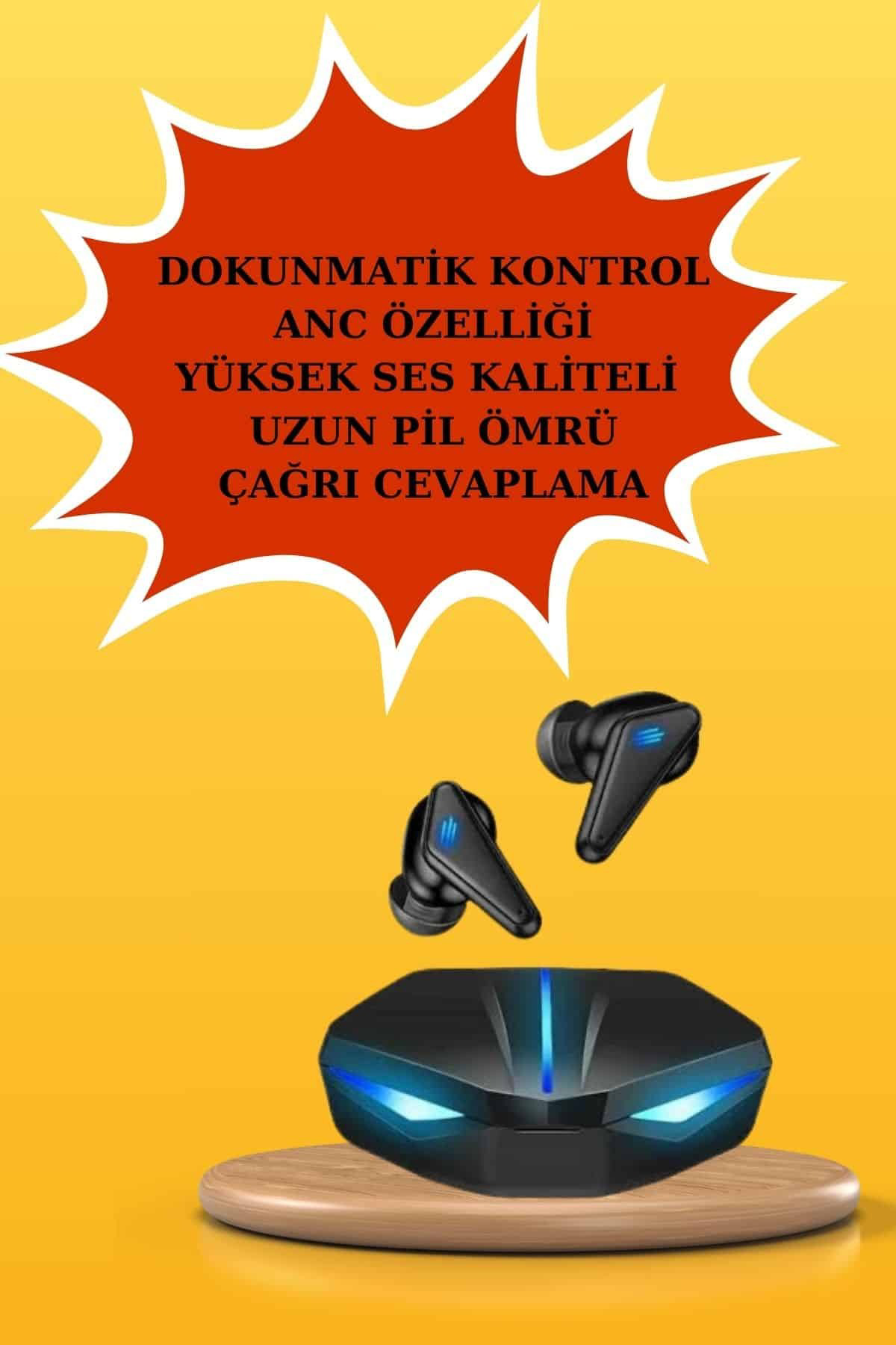 Kablosuz Bluetooth Bağlantılı Kulaklık ve Dokunmatik Ekran Akıllı